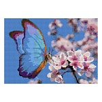 Картина алмазная " Lori " 21*30см Весна, полное заполнение, основа с цветной схемой, комплект квадратных страз, стилус, лоток для страз, сухой клей