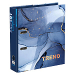 Папка-регистратор А4 " Expert Complete " Мраморность (Marbling) Trend сборная 75мм серая, глянцевый ламинированный картон