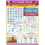 Плакат " Открытая планета " 941 А2 Хочу учиться! Русский язык для дошкольников
