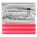 Пластика " Сонет " брус 56гр флуоресцентный красный