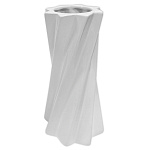 Ваза керамическая " KWELT " Тьяго виток, белая, 7*16*7см