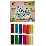 Пластилин " Луч " ZOO 12цв 180гр картонная упаковка