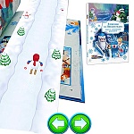 Книжка " Devar " 215*290мм 32стр В погоню за новым годом с дополненной реальностью 4D, оживает с помощью бесплатного приложения Devar, обложка- матовый картон, поролон, выборочный УФ-лак, тиснение фольгой, сшивка