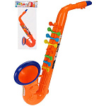 Саксофон " Рыжий кот " Веселый оркестр, 33,2*8,2*13см, цвет ассорти (без возможности выбора цвета), пластик, пакет