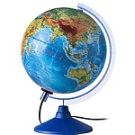 Глобус физико-политический с подсветкой от сети 250мм " Globen ", картонная коробка