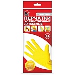 Перчатки латексные желтые размер XL, в упаковке " Komfi "