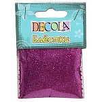 Блестки декоративные " Decola " 0,1мм 20г лиловые, пакет, европодвес