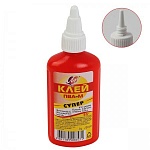 Клей ПВА " Луч " Супер 85 г красный флакон морозоустойчивый (бумага, картон, кожа, ткань, дерево, стекло, фотографии)