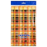 Скатерть одноразовая " Интерпак " 120*180см, 35мкм, ПВД, Шерлок, пакет, европодвес