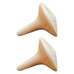 Набор деревянных заготовок из липы " Мастерская РуТвор " Волчок, 2шт, h=35мм d=35мм