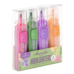 Набор текстовыделителей 4цв, 1-3,5мм, Aromatic Rich fruit " Lorex " пластиковая упаковка