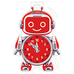 Плакат фигурный " Мир открыток " 0-35 А4 Учимся определять время. Робот, 254*368мм