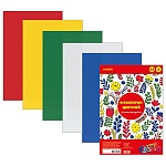 Фоамиран " deVente " А4 5л 5цв 1мм самоклеящийся, пластиковый пакет, европодвес