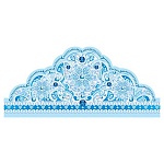 Маска Новогодняя картонная " Мир открыток " 3-03 Корона, Новогодняя, блёстки в лак