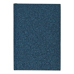 Записная книжка А5 интегральная 96л " Lorex " Twinkle, линия, обложка - картон, синие блёстки, тонированный блок 80г/м2, сшивка, 145*205мм