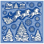 Наклейки " Мир открыток " 8-37 Новогодние- Волшебство Нового года, пластизоль, 330*335мм