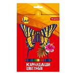 Карандаши цветные деревянные Ярко 36цв " Лео " шестигранные, картонная упаковка, европодвес