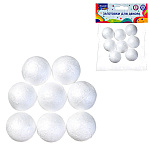 Заготовка пенопластовая " Mazari " Шар d= 3см 8шт, пакет, европодвес
