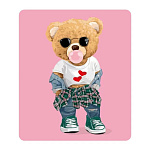 Магнит виниловый " Хорошо " 918 Мишка с жевачкой 60*70мм