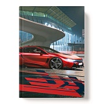 Записная книжка А5 7БЦ 80л " Академия Групп " Красное авто, линия, обложка - глянцевый ламинированный картон , офсет, сшивка