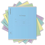 Тетрадь А5 12л линия " Erich Krause " Классика Visio, офсет, на скобе, обложка - мелованный картон, 5 дизайнов в спайке