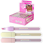 Текстовыделитель 0,5-4,5мм, розовый, фиолетовый, фисташковый, Visioline V-18 CapyBarbara " Erich Krause " картонная упаковка