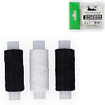 Нитки для шитья " ПНК им. Кирова " Домино, в наборе: 3шт ассорти 150м, армированные, пакет, европодвес