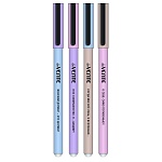 Набор шариковых ручек " deVente " Mentality 4шт 0,7мм, круглый корпус с покрытием Soft Touch, сменный стержень, пластиковая упаковка, ассорти