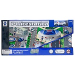 Набор полицейского " Police station " в наборе: коврик 80*60см, машинка 7*3*3см, картонная упаковка 40*19,5*5,5см