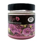 Свеча ароматизированная в банке " РСМ " Роза, 80*70мм, время горения 25часов, с металлической крышкой