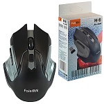 Мышь " FaisON " M-6 Alien беспроводная оптическая, 6 кнопок, серебристая, 1200 DPI, USB (батарейки в комплект не входят)