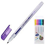 Набор гелевых ручек " Я - Художник! " 6цветов с блестками, прозрачный корпус, европодвес