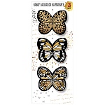 Набор магнитных закладок " Праздник " 750 Бабочки, 3шт, 80*210мм, без отделки