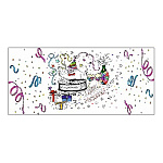 Конверт для денег деревянный (купюрница) " Поздравляю! " Шпроты, на кнопке, 165*80*9мм