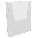 Карман для печатной продукци DISP-W A5 пластиковый, настенный, прозрачный