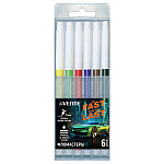 Фломастеры " deVente " Fast Or Last 6цв круглые, невентилируемый колпачок, пластиковый блистер, европодвес