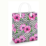 Пакет ПЭ " Интерпак " с пластиковой ручкой МП, 23*27см 150мкм Рандеву