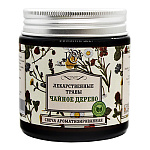 Свеча ароматизированная в банке " РСМ " Лекарственные травы Чайное дерево, 62*70мм, время горения 15-16часов, с металлической крышкой