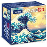 Пазлы " Hatber " 120элементов Premium Большая волна 15*15см, картонная упаковка