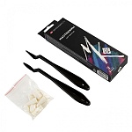 Набор мастихинов для пастели " Мастер-Класс " 2 формы (овал и треугольник), 20сменных губок, картонная упаковка