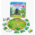 Игра настольная " Русский стиль " Ушастики и Зубастики, от 4-8 лет, состав игры: игровое поле, карточки 50шт, жетоны 48шт, фишки 4шт, кубик, правила