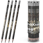 Карандаш ч/гр " Erich Krause " Big City Cats HB с ластиком, трехгранный, пластиковый, цвет корпуса - ассорти, заточенные, в тубусе