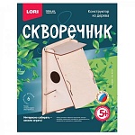 Конструктор " Lori " Скворечник. Лесной домик в наборе: деревянная основа с вырезанными деталями- 6шт, инструкция, 240*170*140мм, картонная упаковка