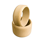 Набор деревянных заготовок из липы " Мастерская РуТвор " Браслет плоский, h=20мм d=75мм + Браслет плоский, h=40мм d=75мм