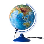 Глобус физический с подсветкой от сети 250мм " Globen ", картонная бумага