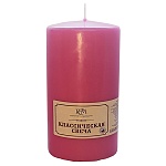 Свеча " РСМ " Классическая розовая,150*70мм, время горения 72часа, в термопленке