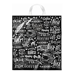 Пакет ПЭ " Интерпак " с петлевой ручкой ПНД, 38*42см 40мкм Мокка