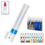 Набор маркеров акриловых " Basir " 36цв, 1-2,4мм, пулевидный наконечник, в пластиковом боксе