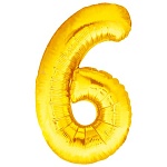 Плакат фигурный " Империя поздравлений " 941 А2 цифра 6, без отделки