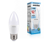 Лампа светодиодная " Smartbay " С37, 12Вт Е27, нейтральный белый, свеча, картонная упаковка